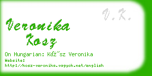 veronika kosz business card